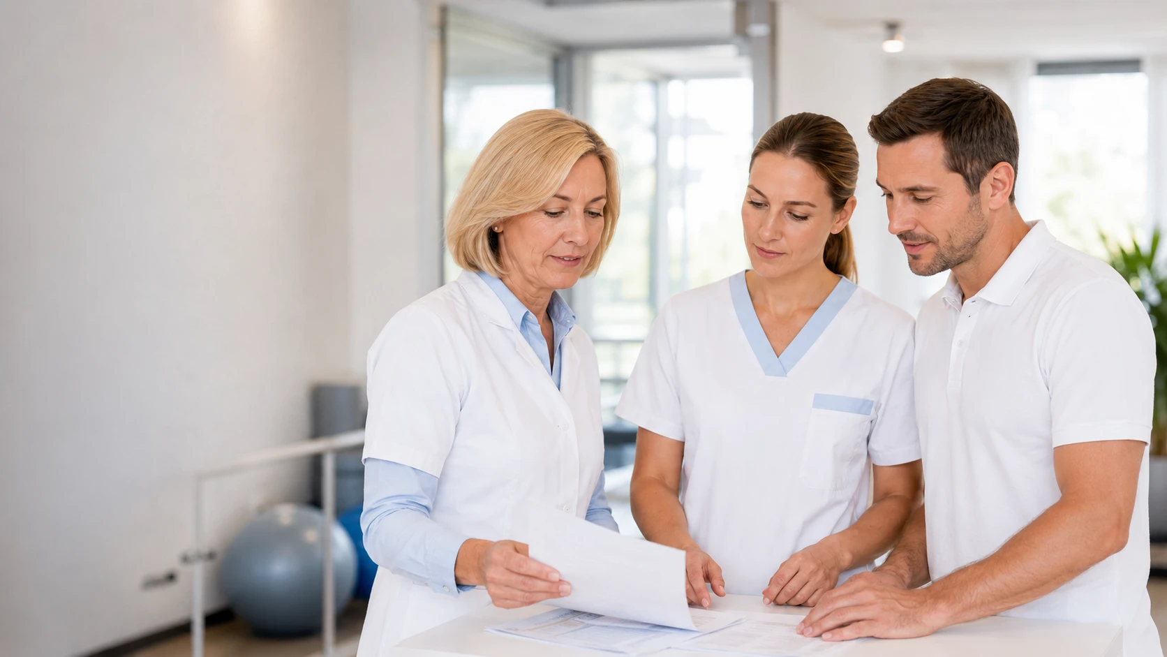 Interdisziplinäres Team aus Pflege, Medizin und Therapie stimmt sich gemeinsam ab